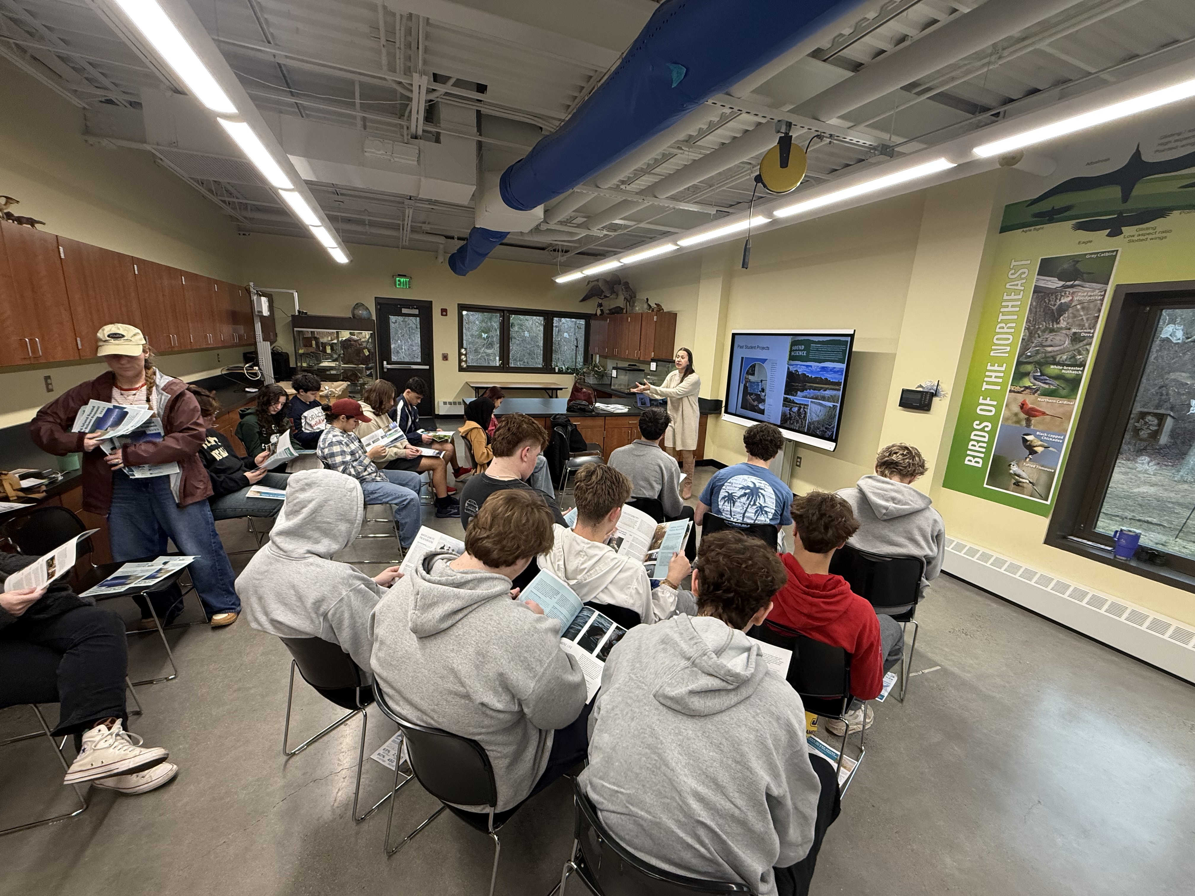 Lab setting with teachers and students