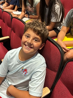 student smiling
