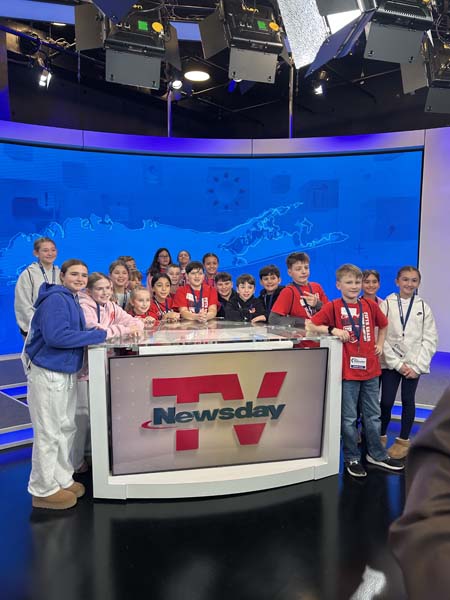 Students at Newsday TV