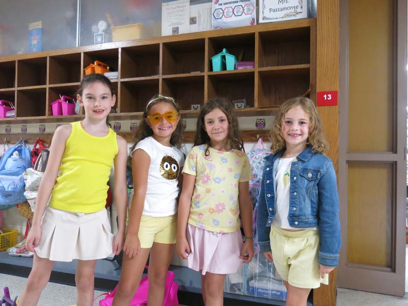 students wearing gold