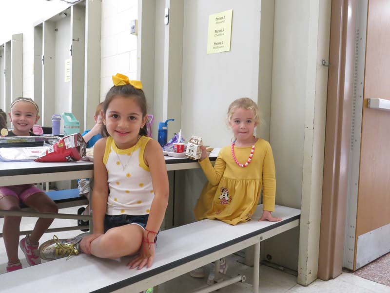 students wearing gold