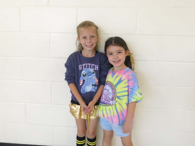Students wearing gold