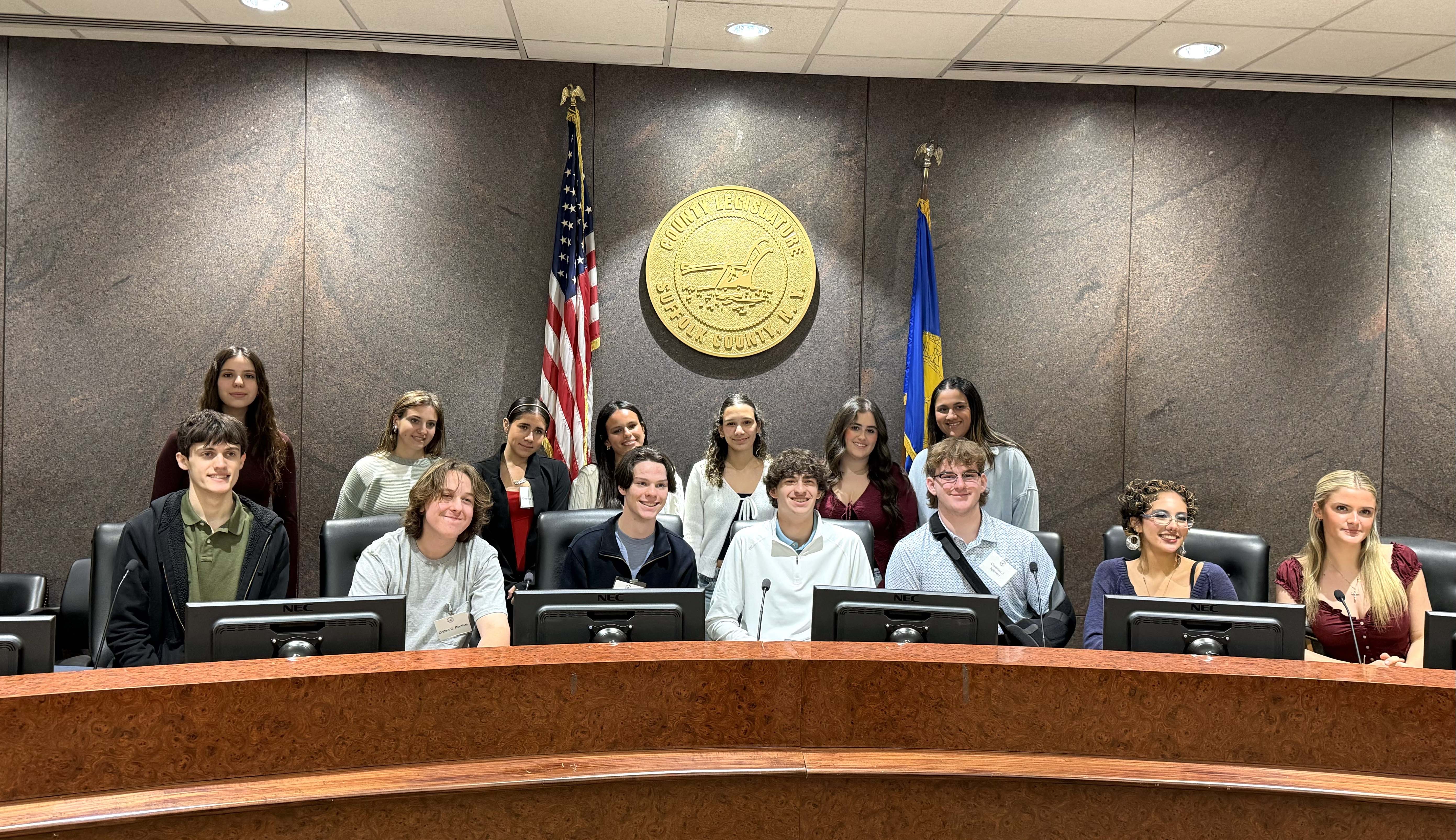 students seated for picture