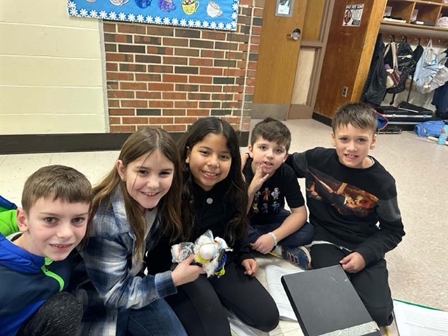 Students smiling for picture