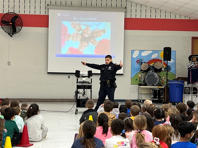Officer Allison at Mt. Pleasant Elementary