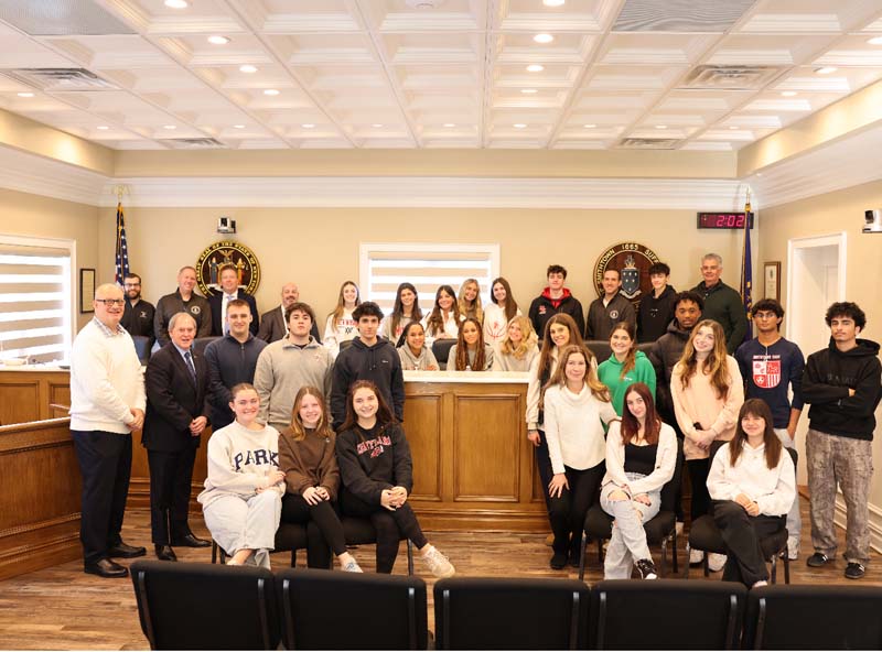 leadership students taking picture