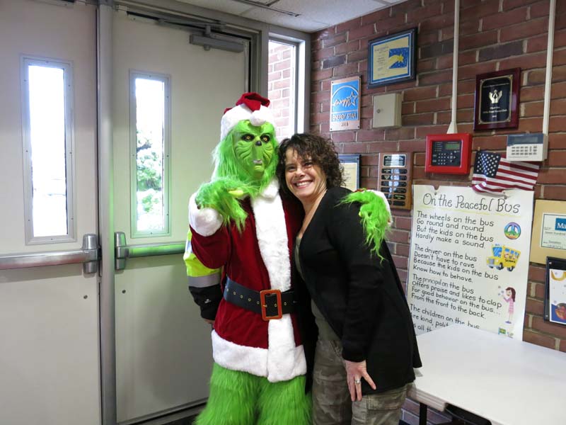 The Grinch and a faculty member