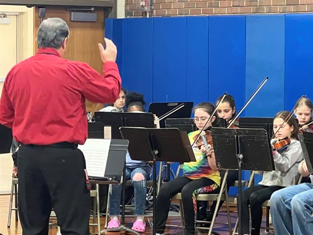 Winter concert practice