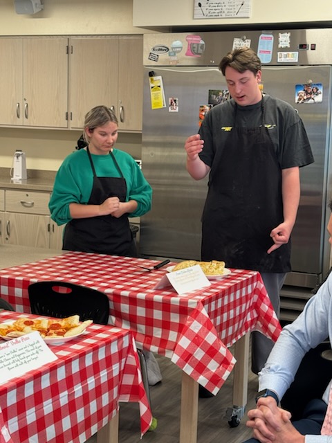 Students cooking