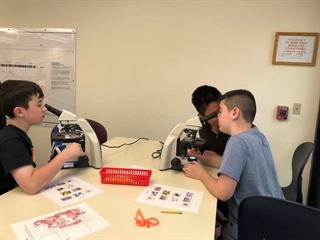 students working