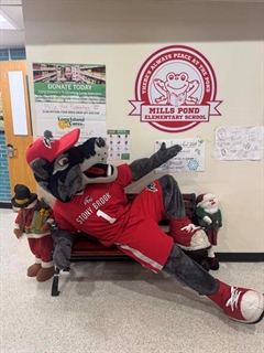 Wolfie at Mills Pond