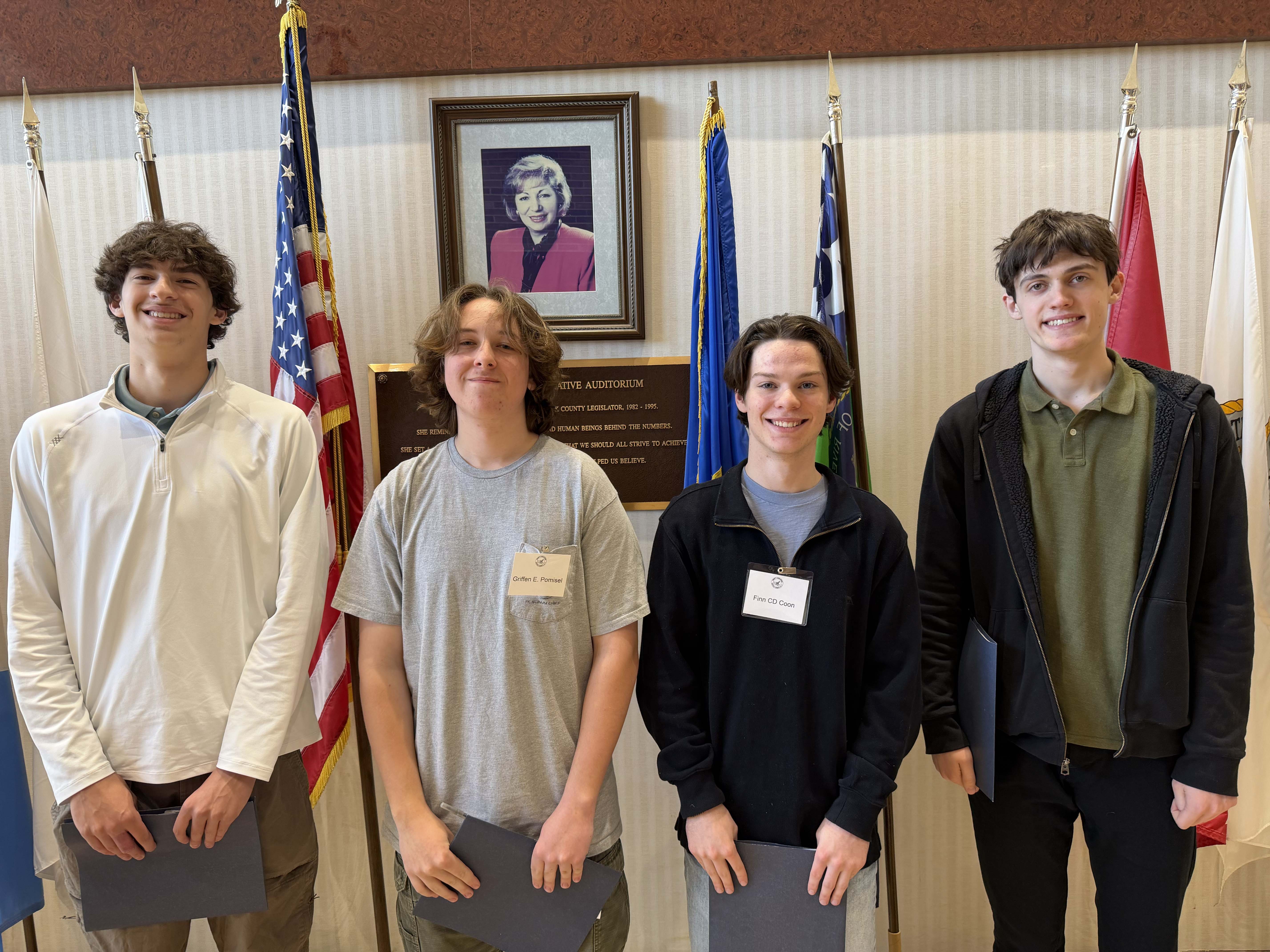 Students smiling for picture