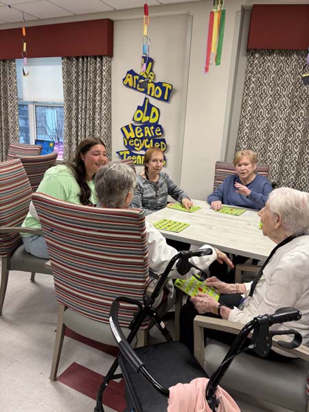 High School students with seniors