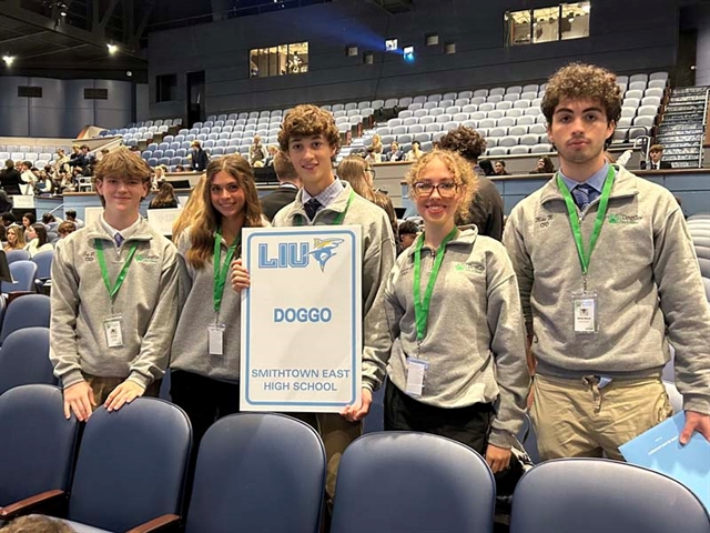 Students posing for picture