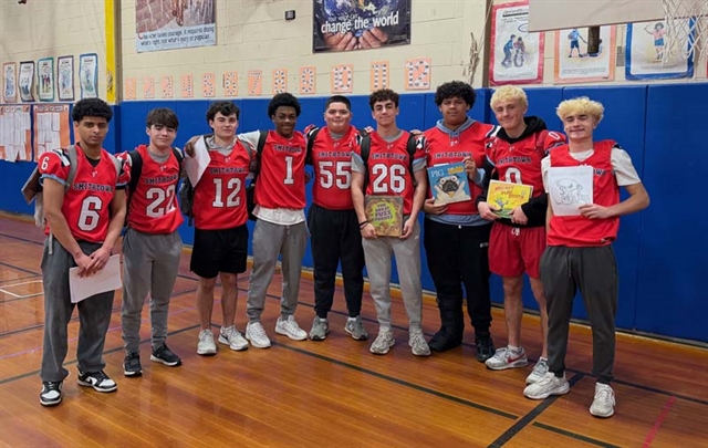 Football players speaking