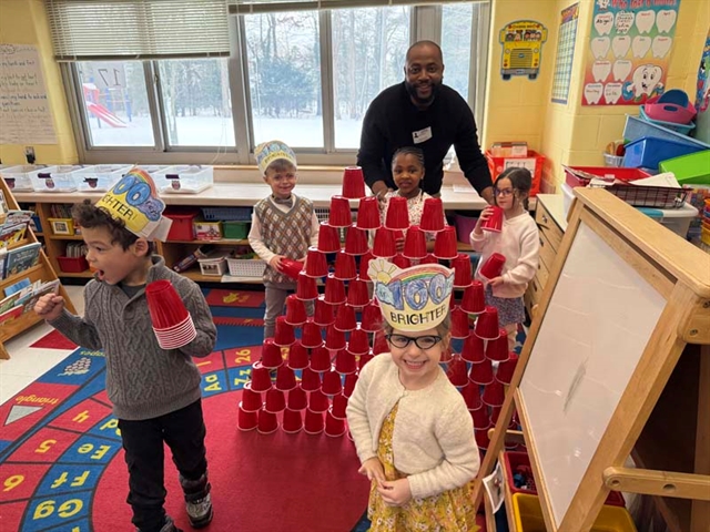 students dressed as older people
