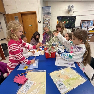 Students at a desk