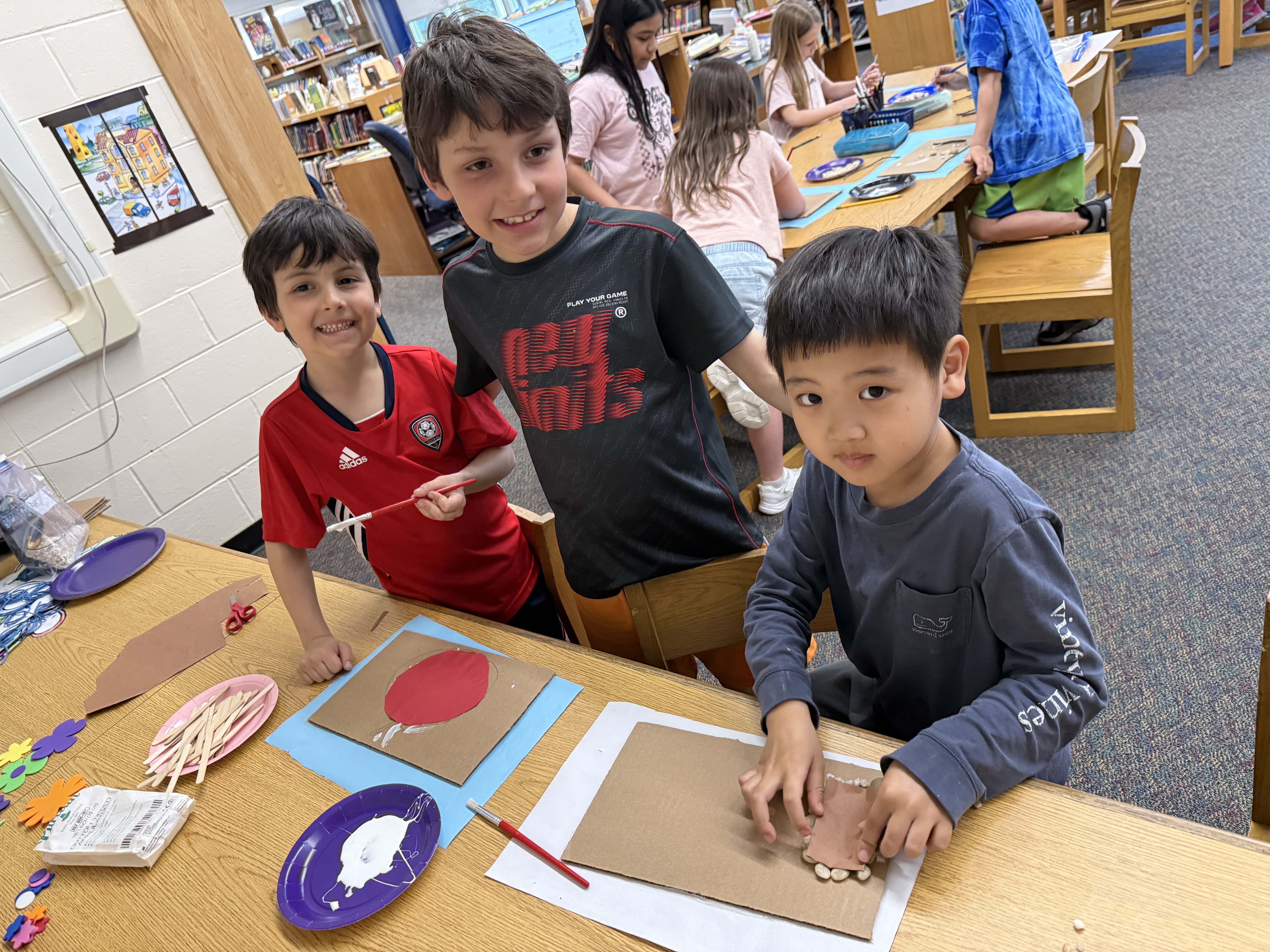 students doing a project