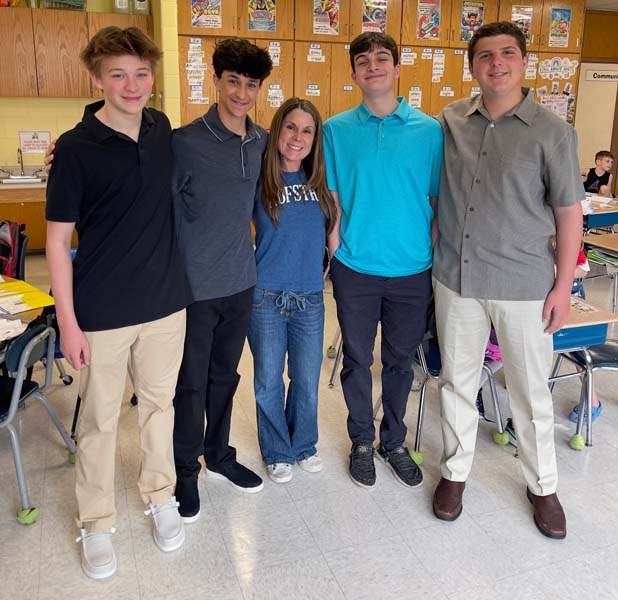 Students smiling