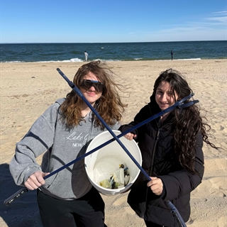 girls on beach