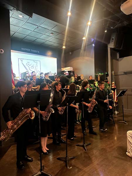 Musicians playing