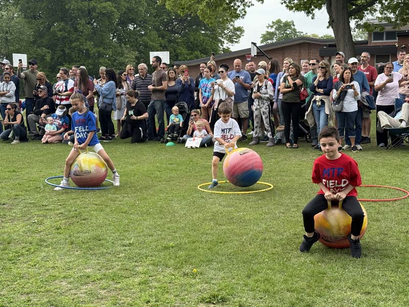 Students enjoying field day