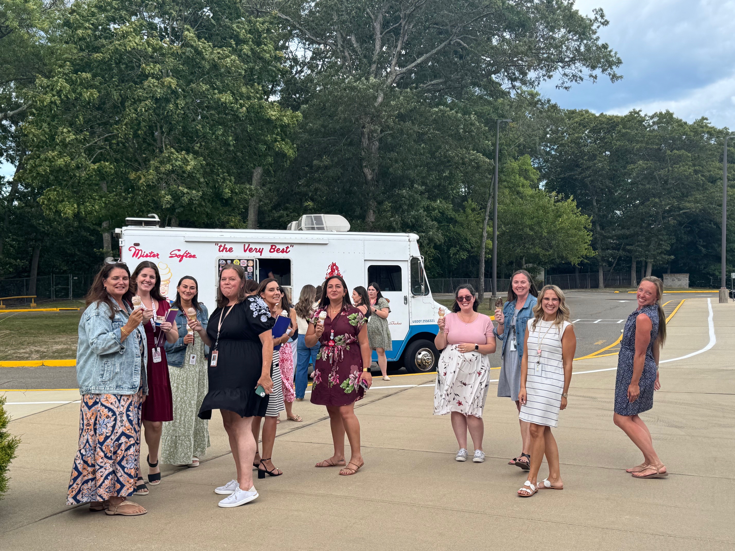 Teachers smiling