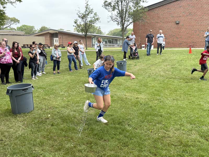 Students enjoying field day