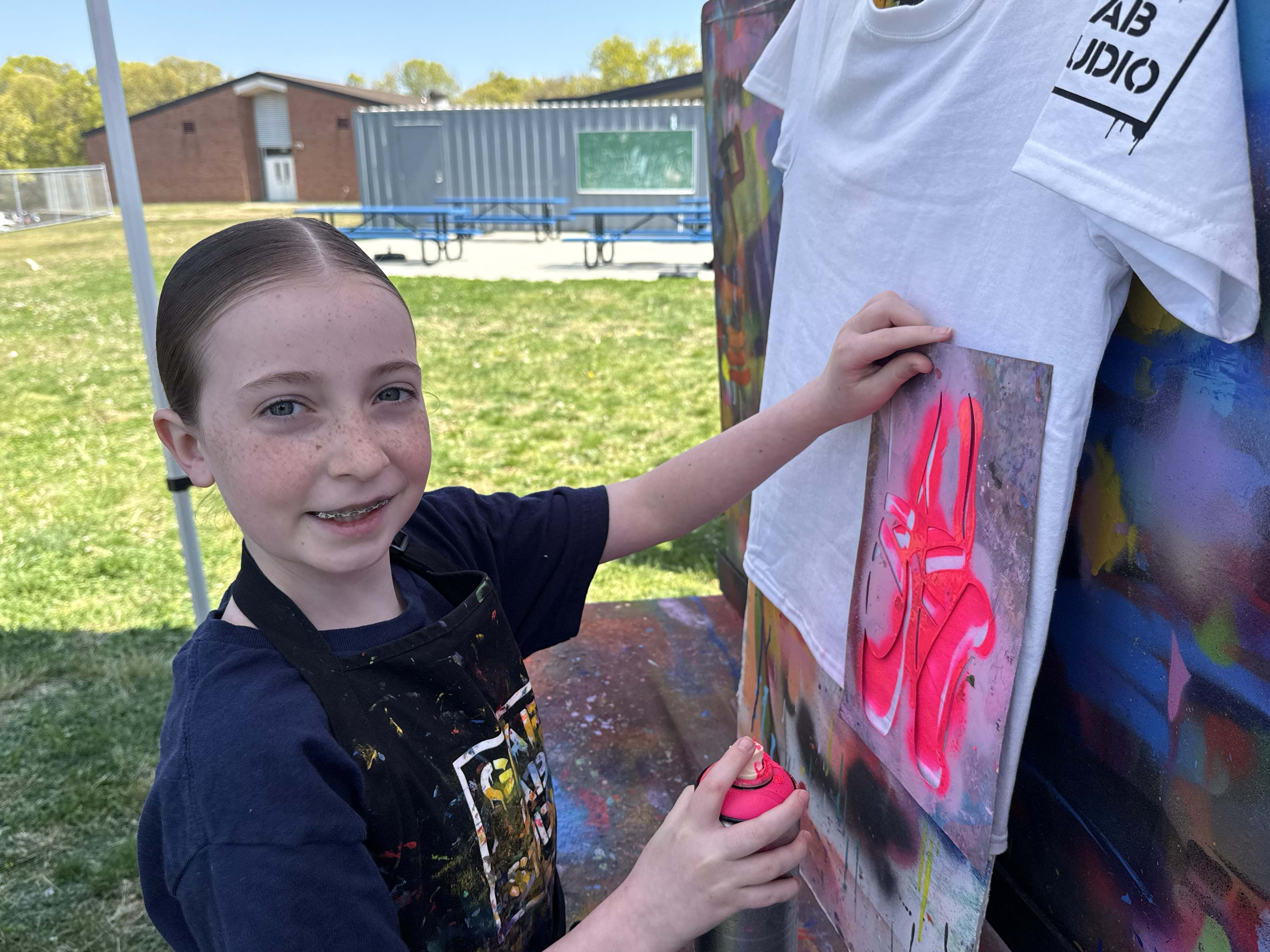student smiling