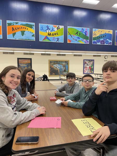 Students posing for picture