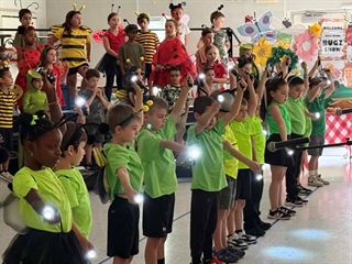 Children singing