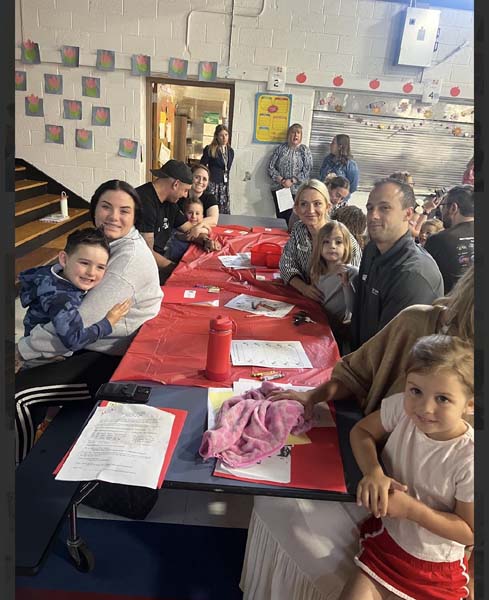 Picture of students and parents