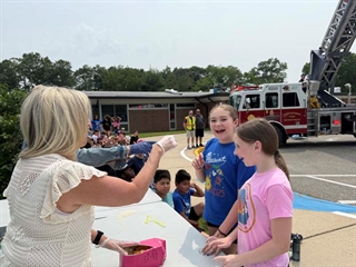 student in egg drop competition