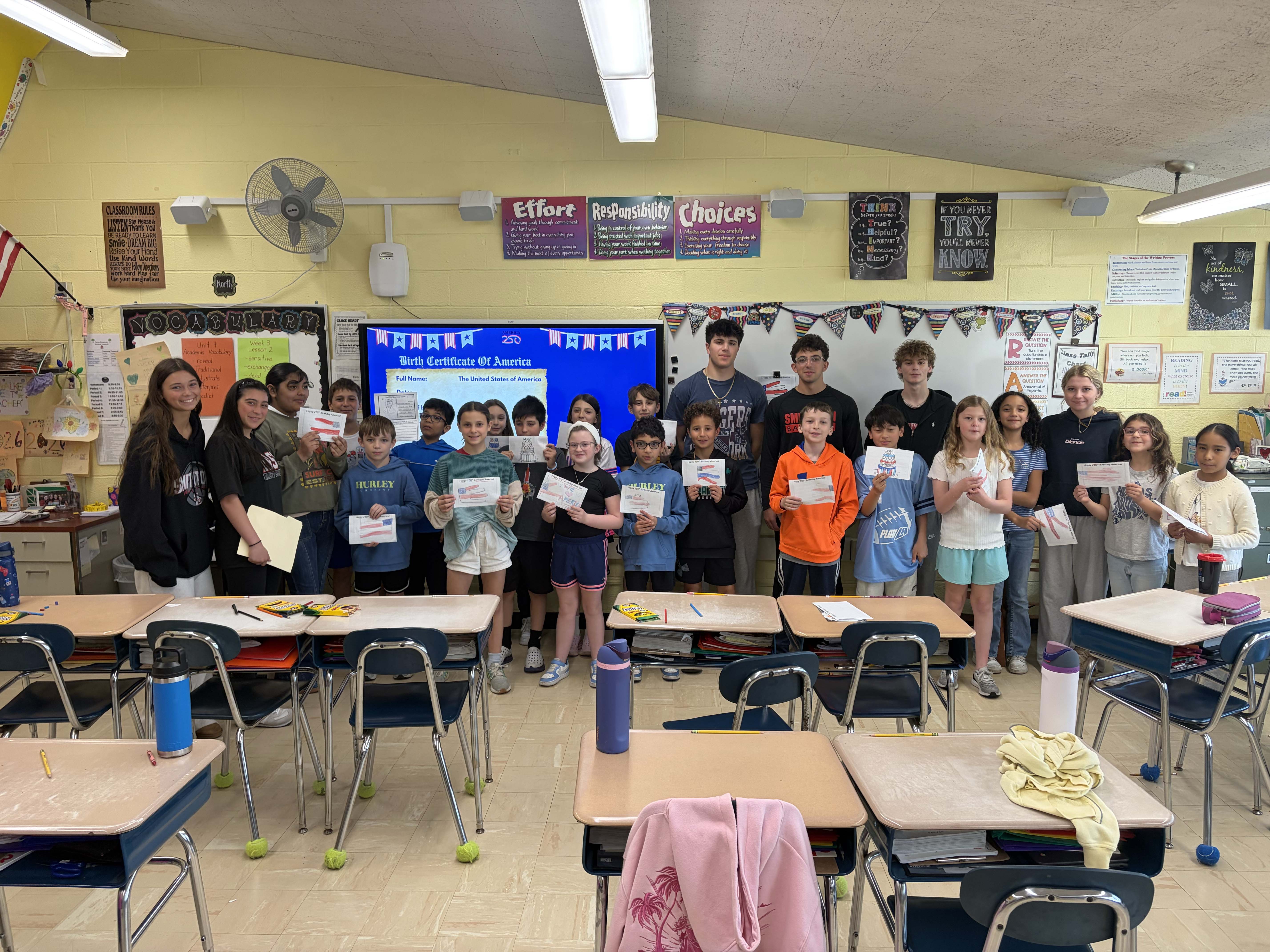 Students in class