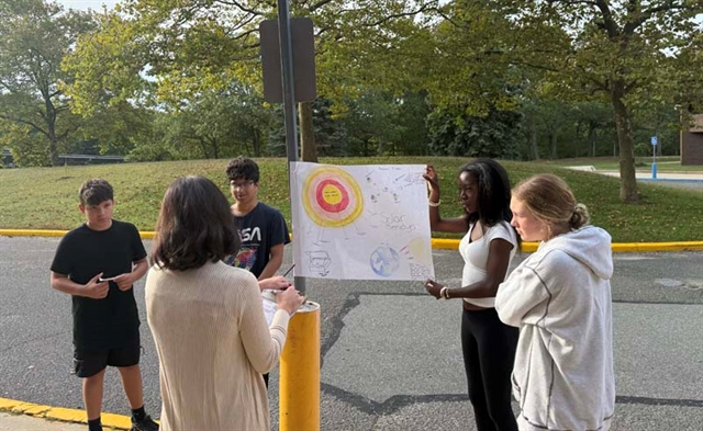 Students outside