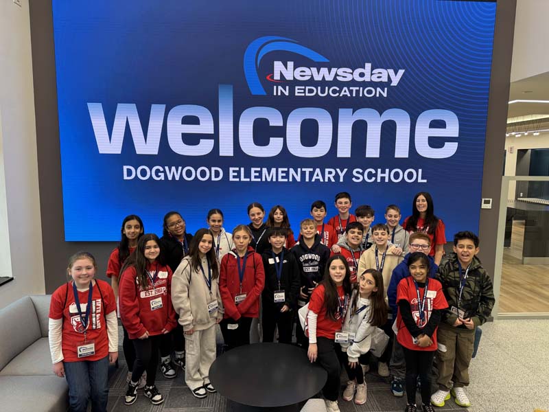 Students at Newsday TV