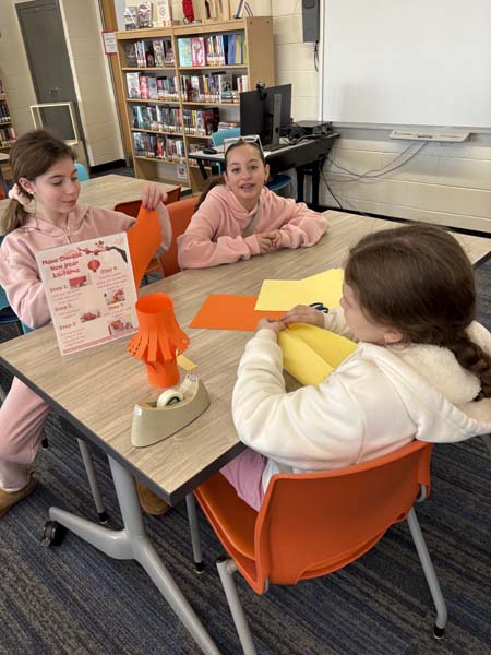 students working on project