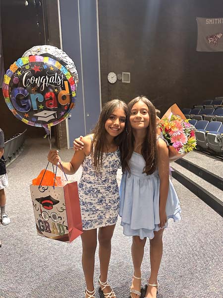 Students smiling