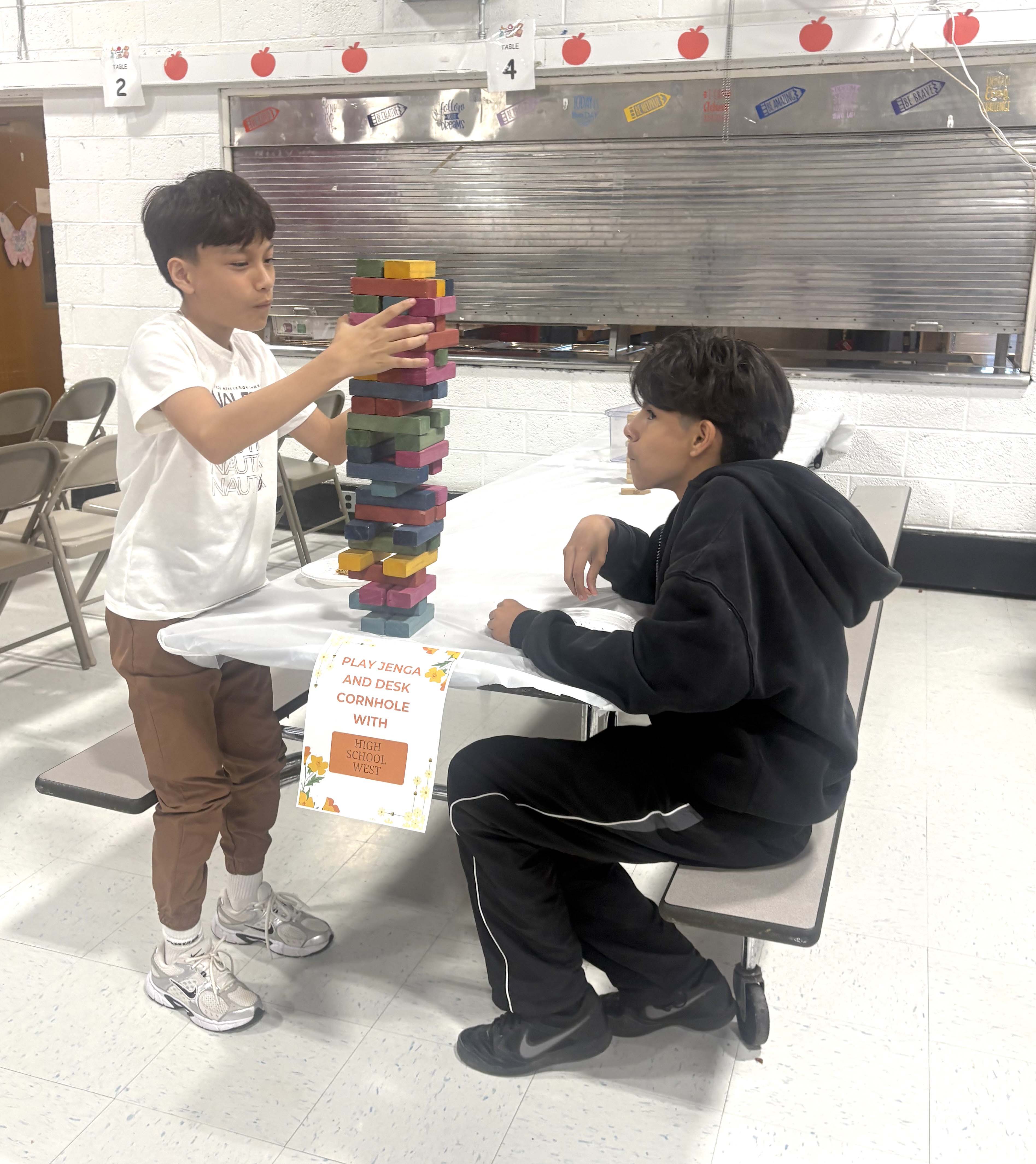students playing benga