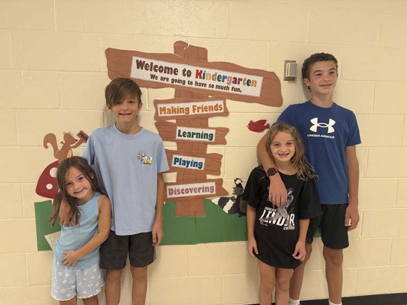Students smiling
