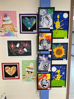 artwork on wall
