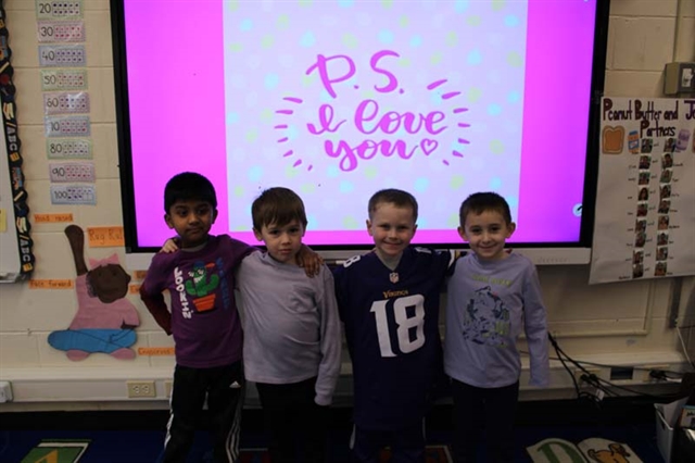 Kids celebrating PS I Love You Day