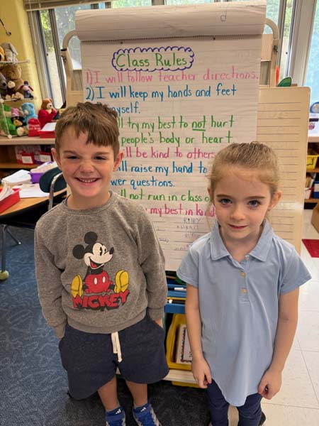 Students smiling