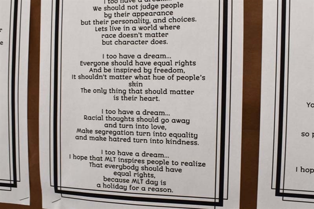 I have a dream poem by student