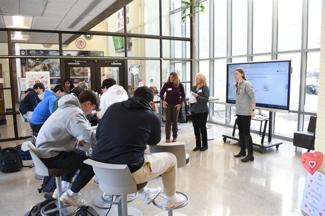 Students at finance workshop