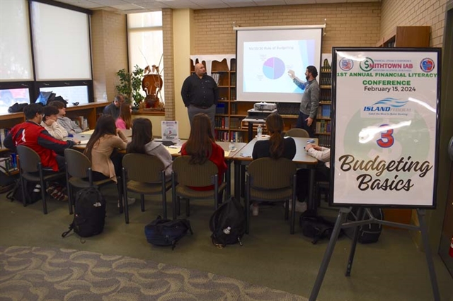 Students at finance workshop