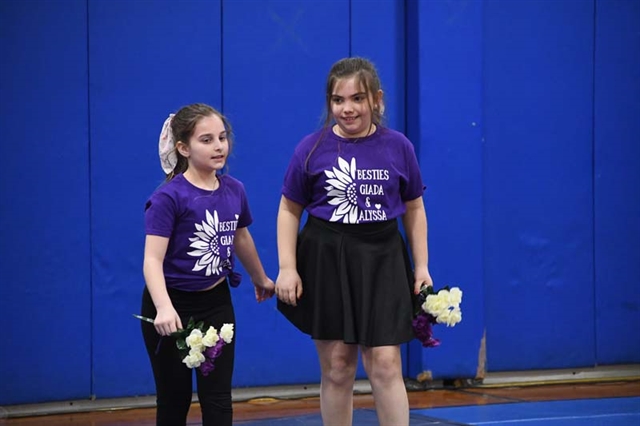 students performing a dance routine