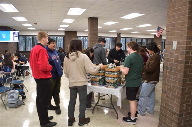 Students gathering