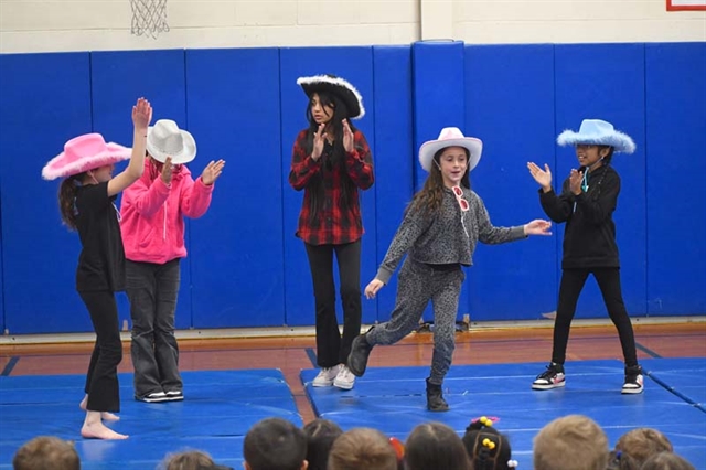 Students performing