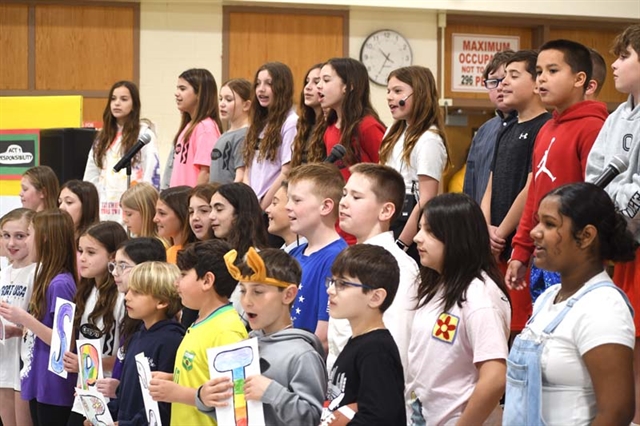 students performing